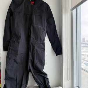 Nike Black Jumpsuit with Logo Detail